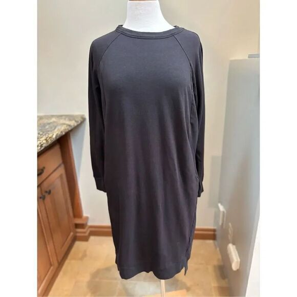 Zuda XS long sleeve ultra soft athletic midi dress w-front zip pockets - Picture 1 of 9